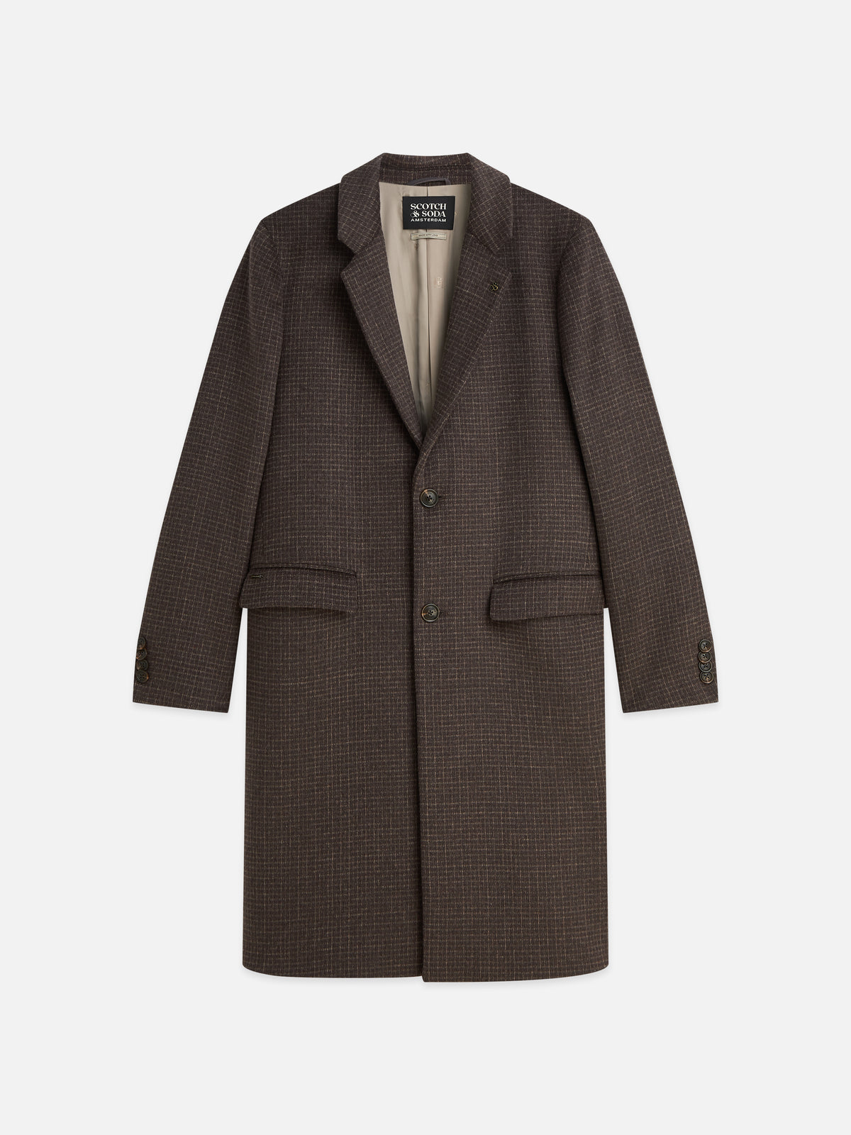 Dark Slate Gray מעיל צמר לגברים Classic Wool SCOTCH & SODA