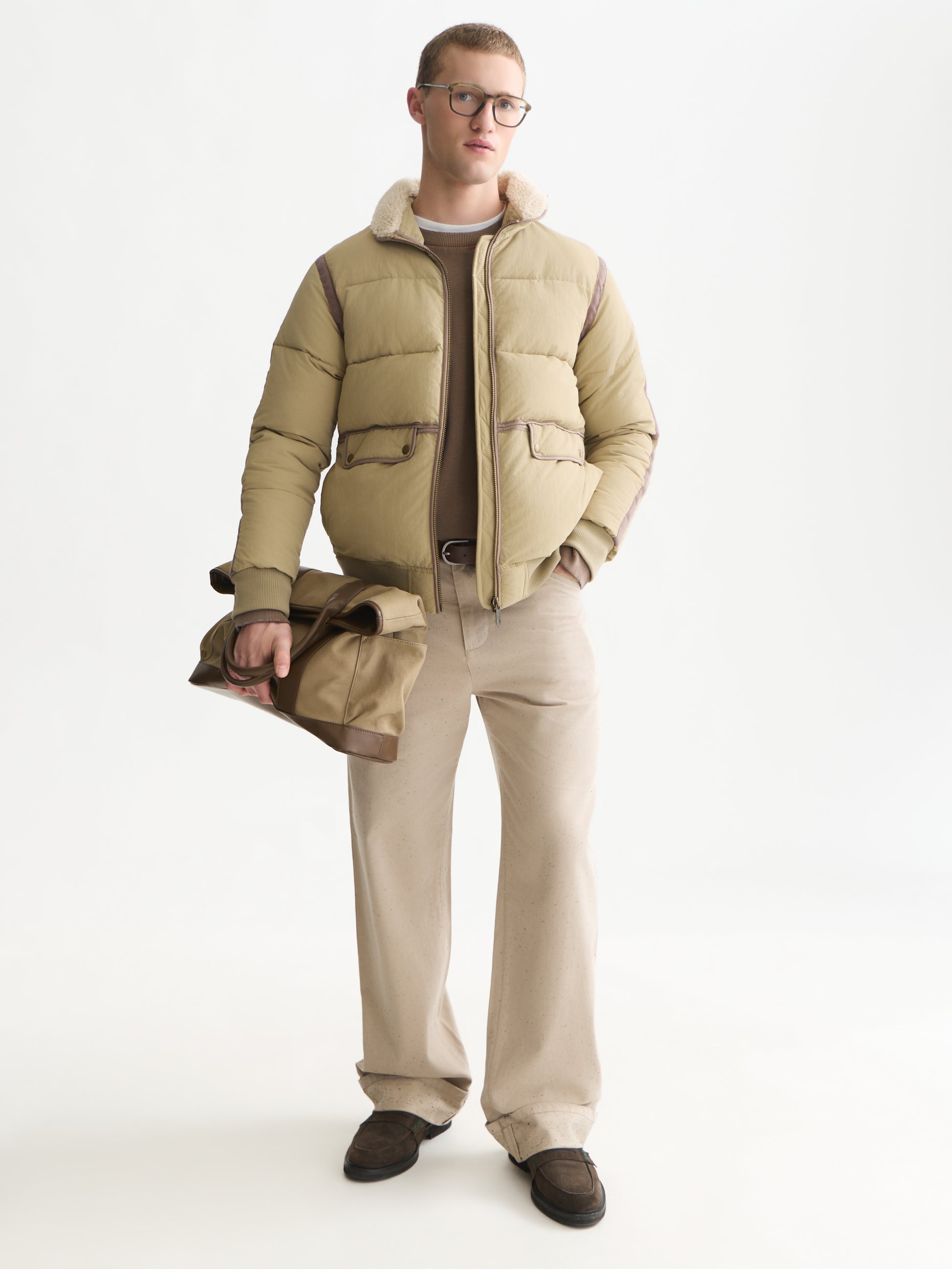 White Smoke ג'קט פאפר לגברים Teddy Puffer SCOTCH & SODA