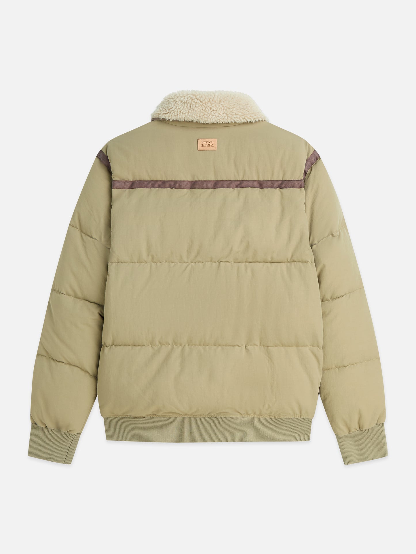 Rosy Brown ג'קט פאפר לגברים Teddy Puffer SCOTCH & SODA