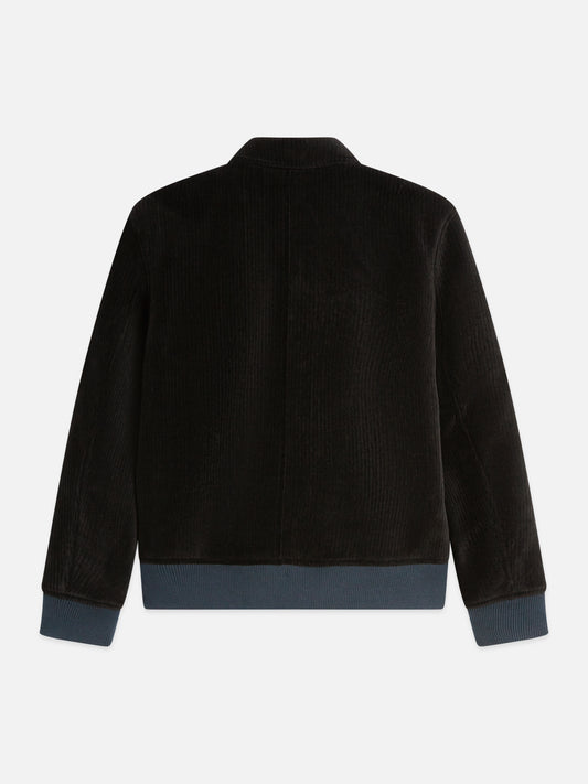 Black ג'קט לגברים Velvet Blouson SCOTCH & SODA