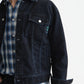 Black ג'קט דנים לגברים Denim Flock Trucker SCOTCH & SODA