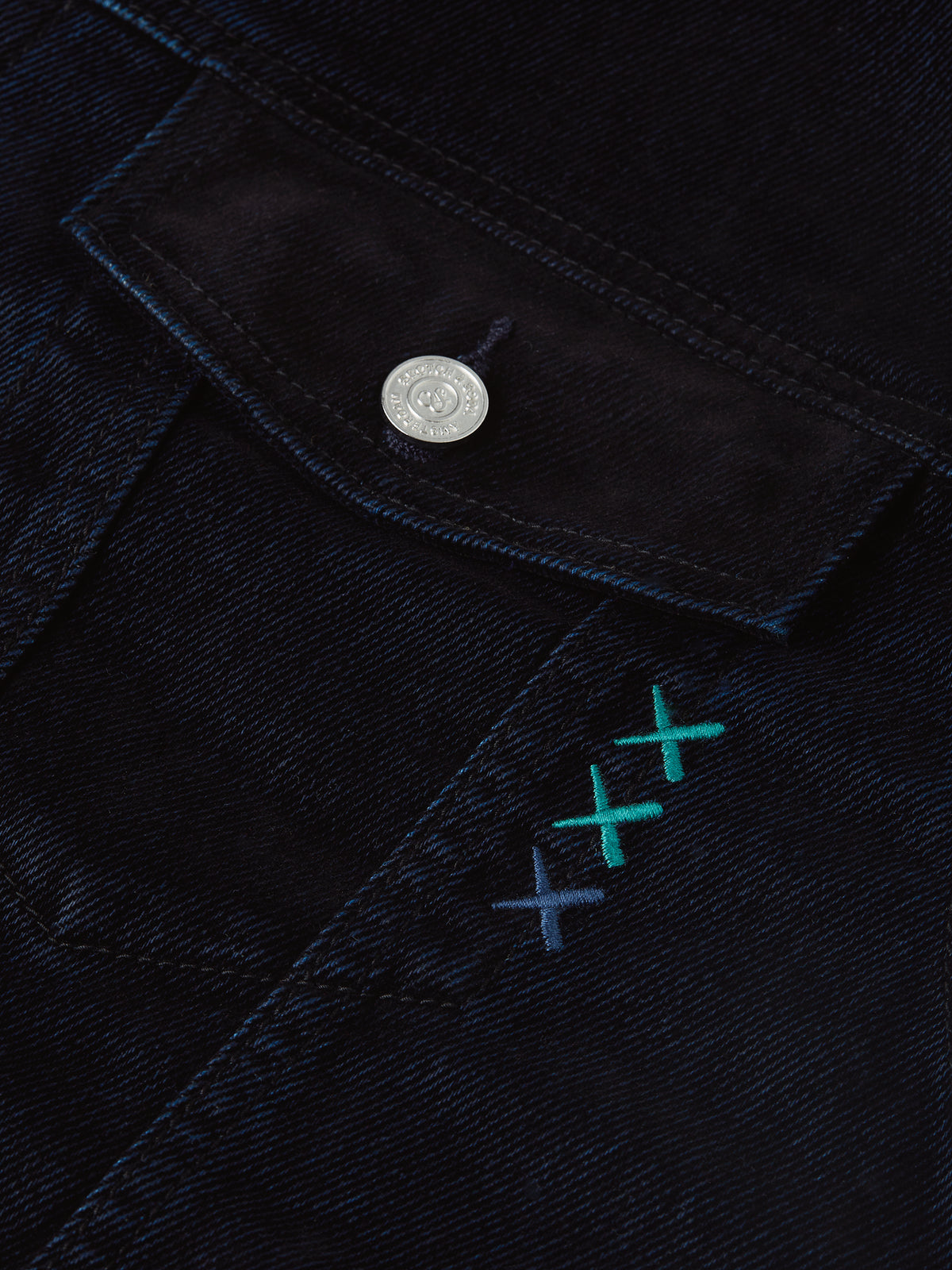 Black ג'קט דנים לגברים Denim Flock Trucker SCOTCH & SODA