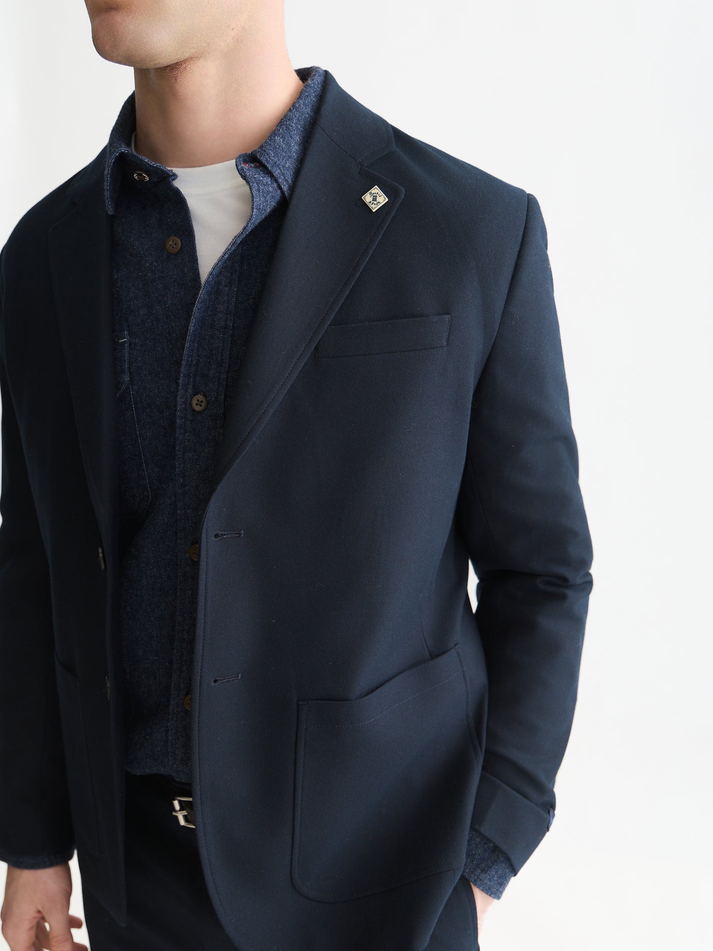 Black בלייזר לגברים Tate Unconstructed SCOTCH & SODA