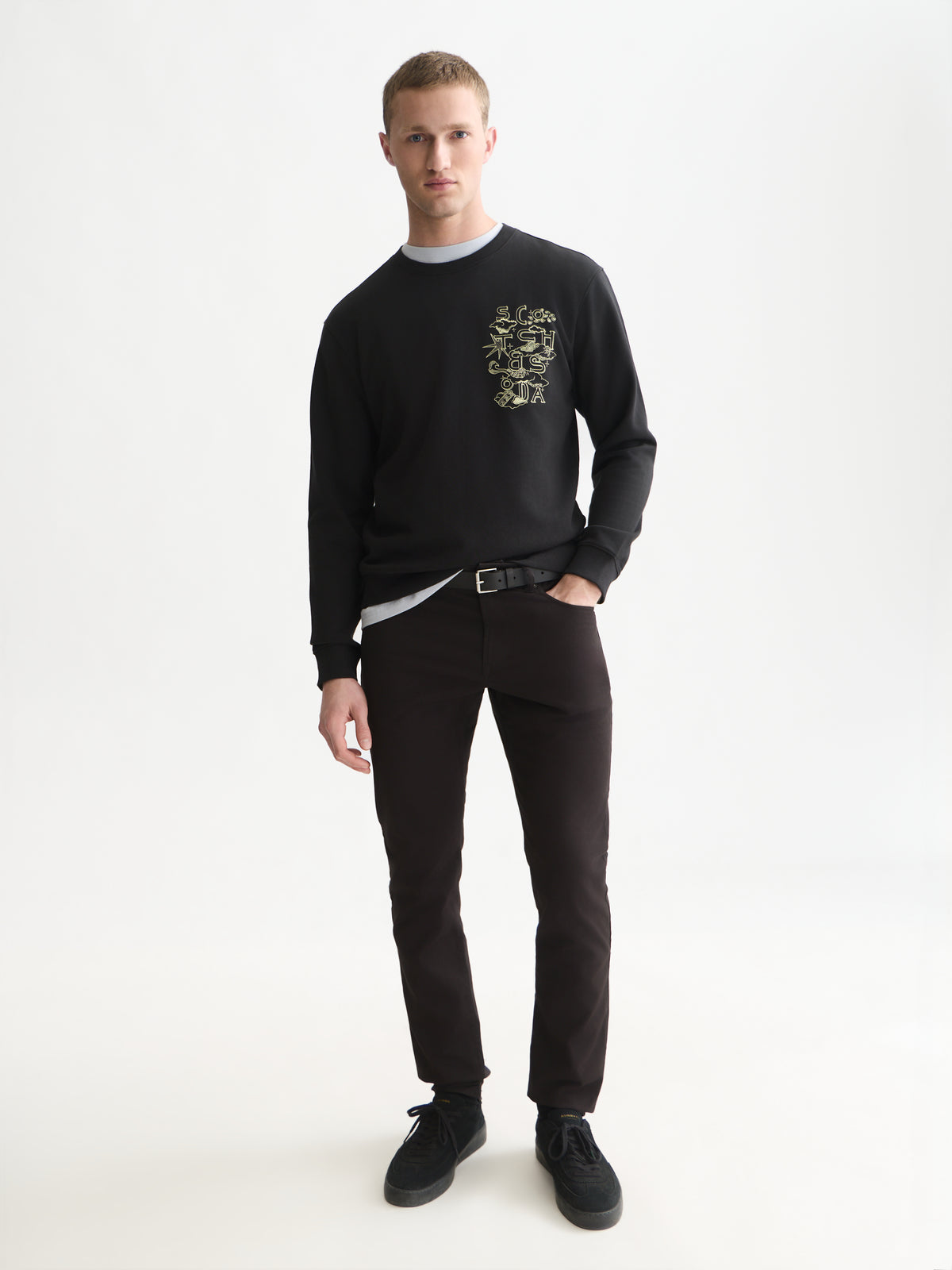 White Smoke מכנסיים ארוכים לגברים Ralston SCOTCH & SODA