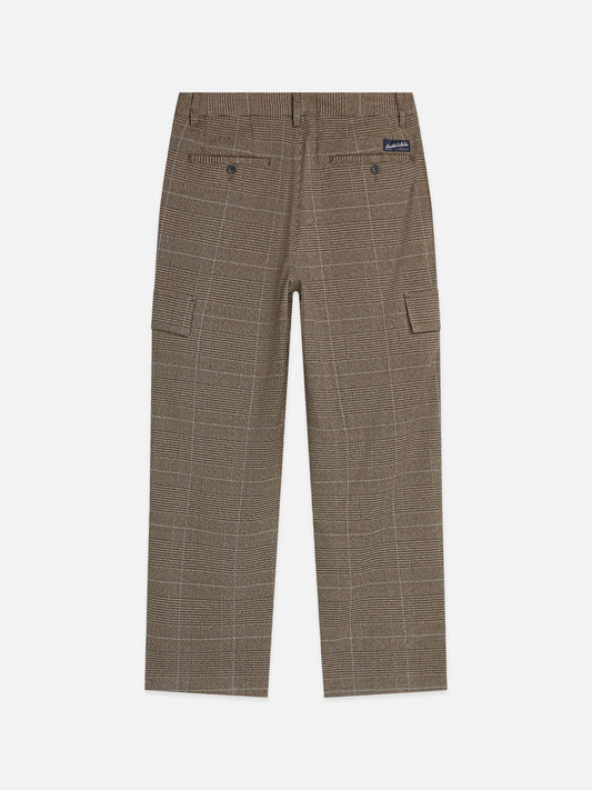 Dim Gray מכנסיים ארוכים לגברים Otis Checked Cargo SCOTCH & SODA