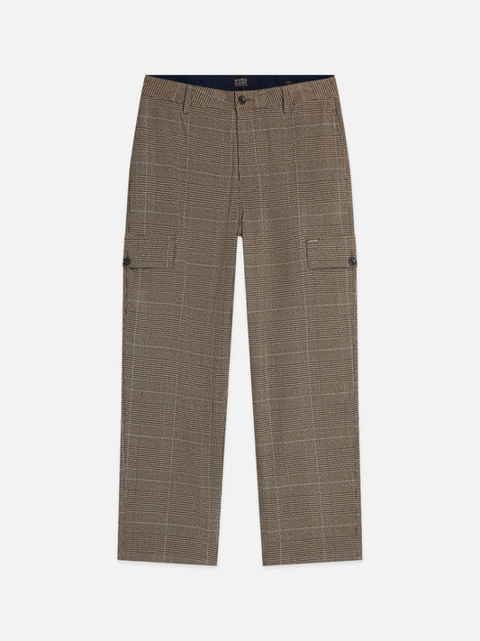 Dim Gray מכנסיים ארוכים לגברים Otis Checked Cargo SCOTCH & SODA