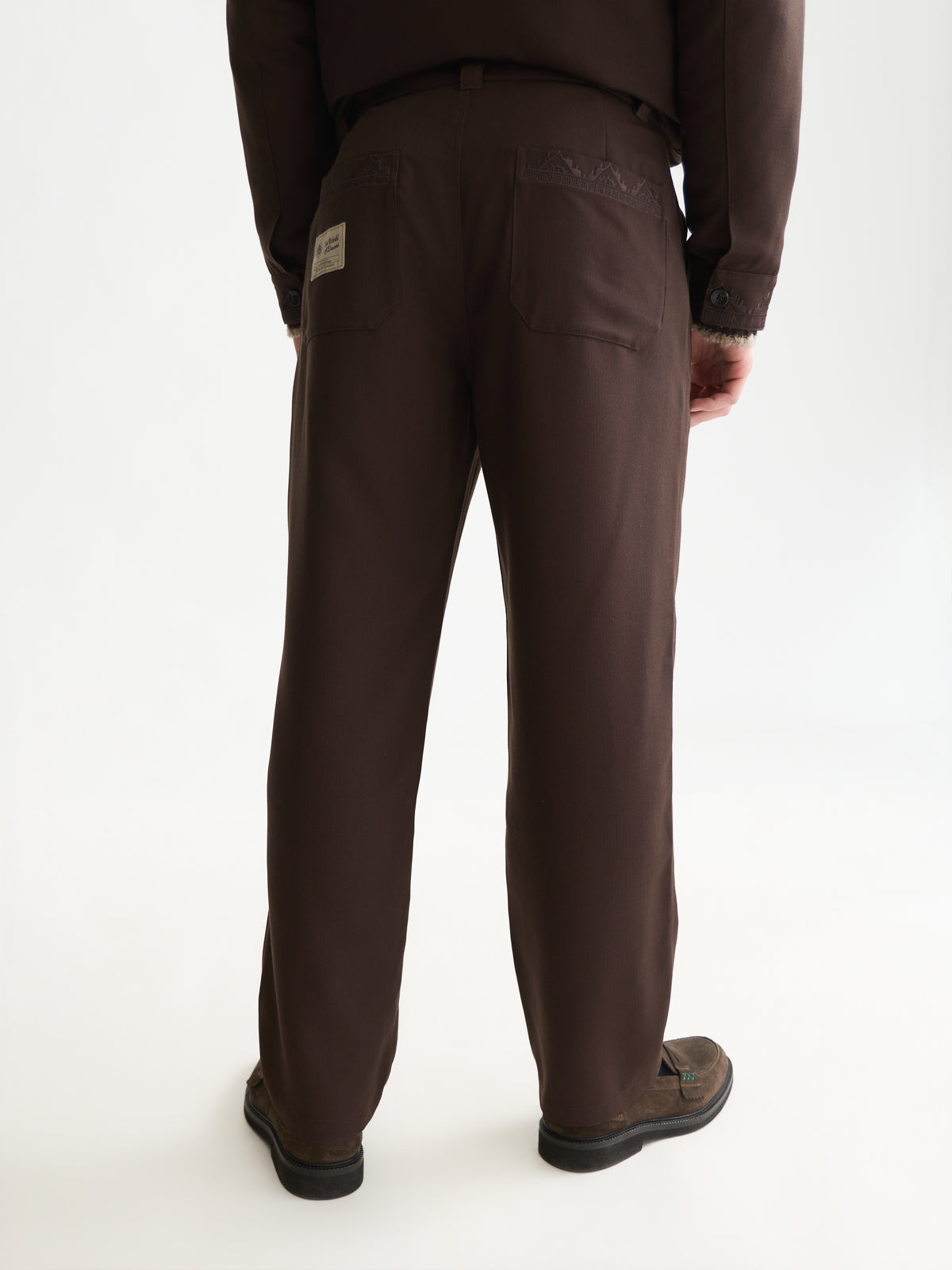 Black מכנסיים ארוכים לגברים Harper Embroidered SCOTCH & SODA