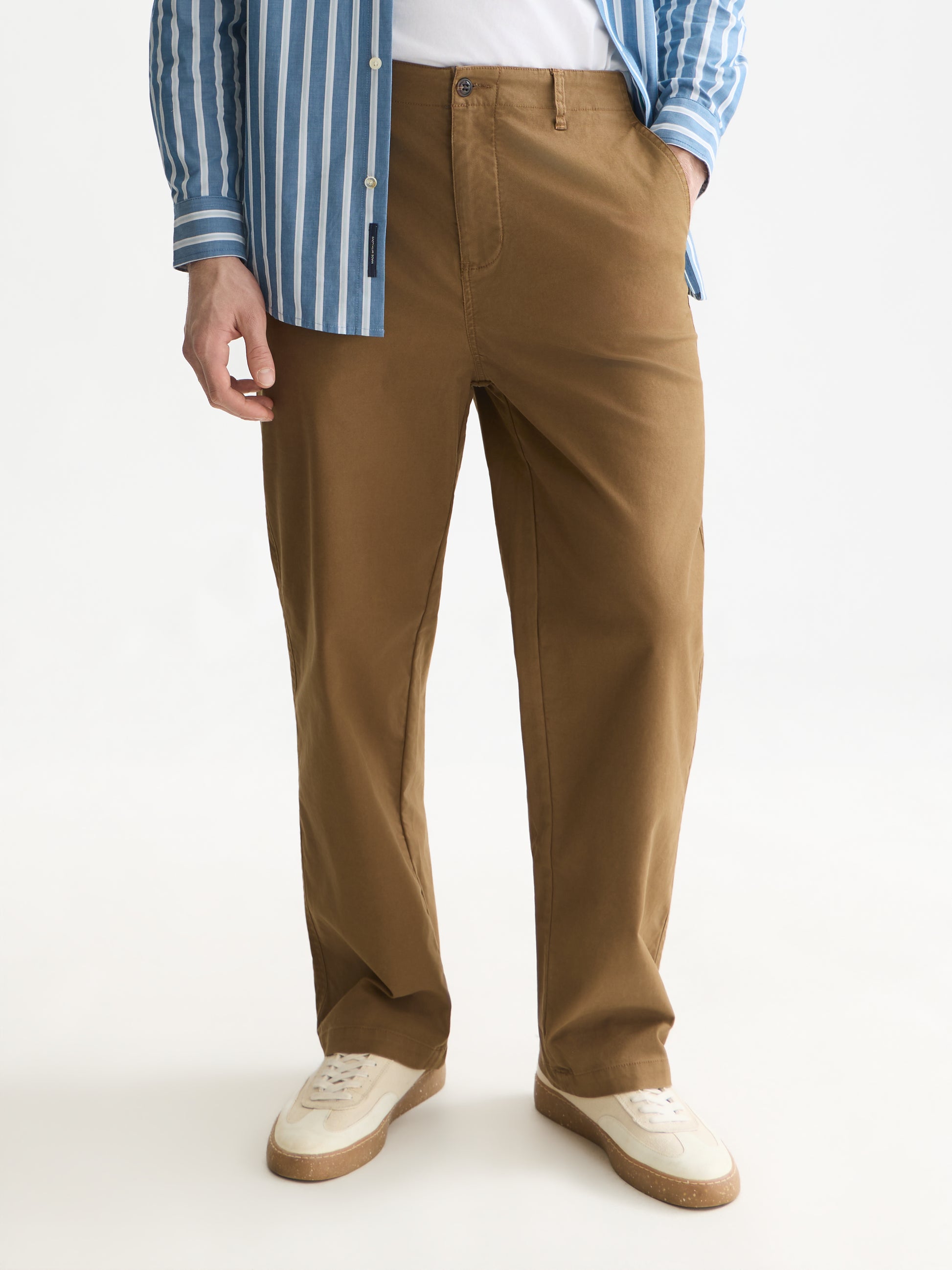 White Smoke מכנסי צ'ינו לגברים Pitch Peached SCOTCH & SODA