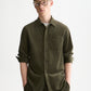 White Smoke חולצה מכופתרת קורדרוי לגברים Corduroy SCOTCH & SODA