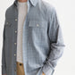 White Smoke חולצה מכופתרת משובצת לגברים Corduroy Checked SCOTCH & SODA