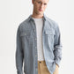 White Smoke חולצה מכופתרת משובצת לגברים Corduroy Checked SCOTCH & SODA