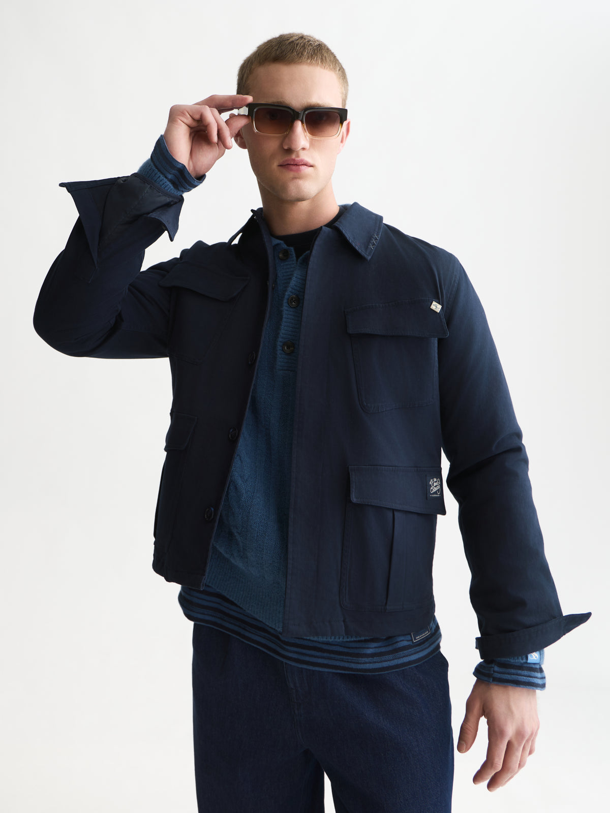 Lavender ג'קט מרופד לגברים Utility Wool Lined SCOTCH & SODA