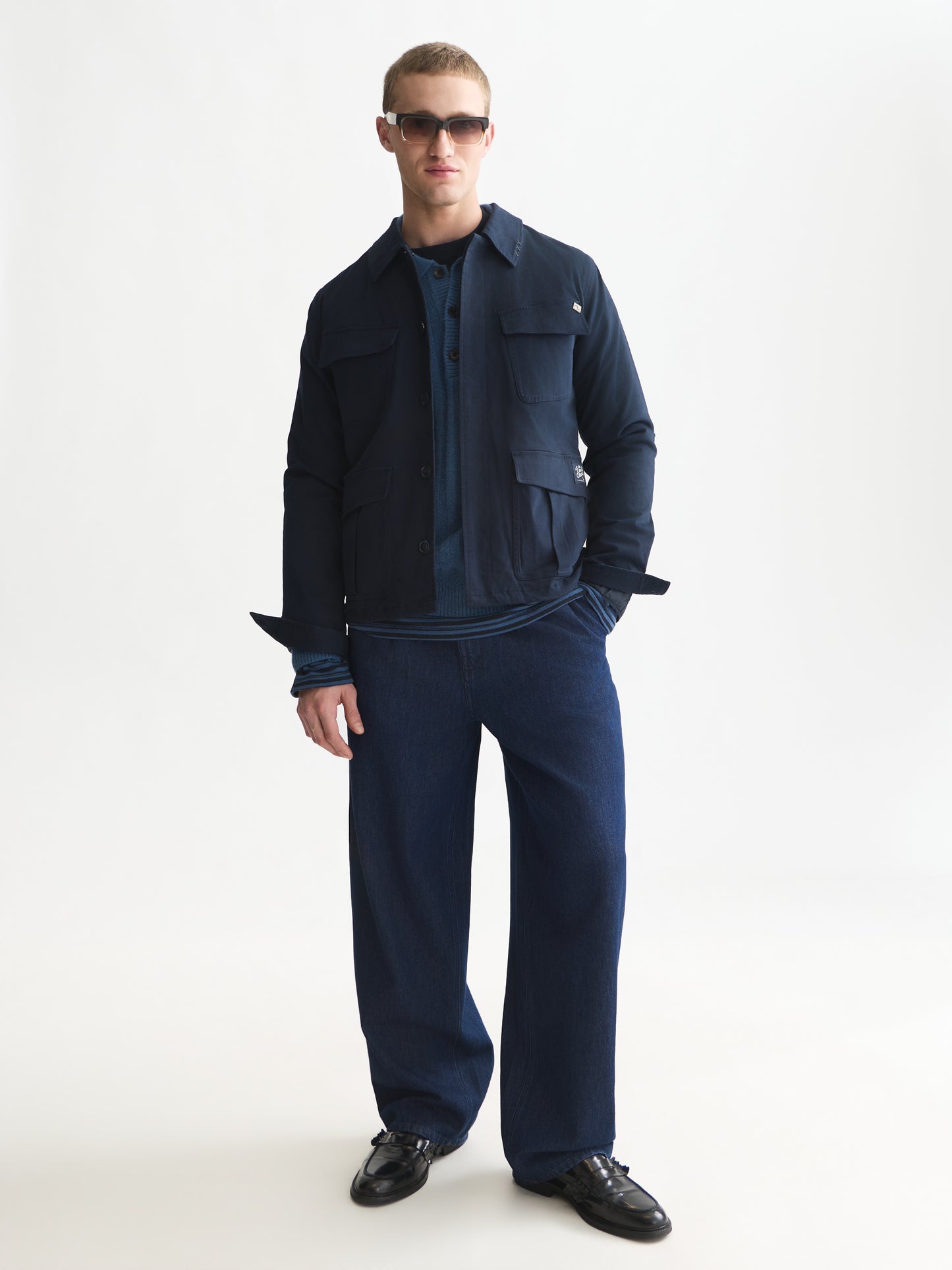 White Smoke ג'קט מרופד לגברים Utility Wool Lined SCOTCH & SODA