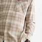 White Smoke חולצה מכופתרת פלנל לגברים Flannel Checked SCOTCH & SODA