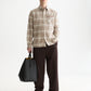 White Smoke חולצה מכופתרת פלנל לגברים Flannel Checked SCOTCH & SODA