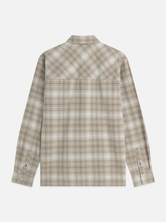 Dark Gray חולצה מכופתרת פלנל לגברים Flannel Checked SCOTCH & SODA