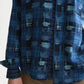 Dark Slate Gray חולצה מכופתרת ז'קארד לגברים Jacquard Relaxed SCOTCH & SODA