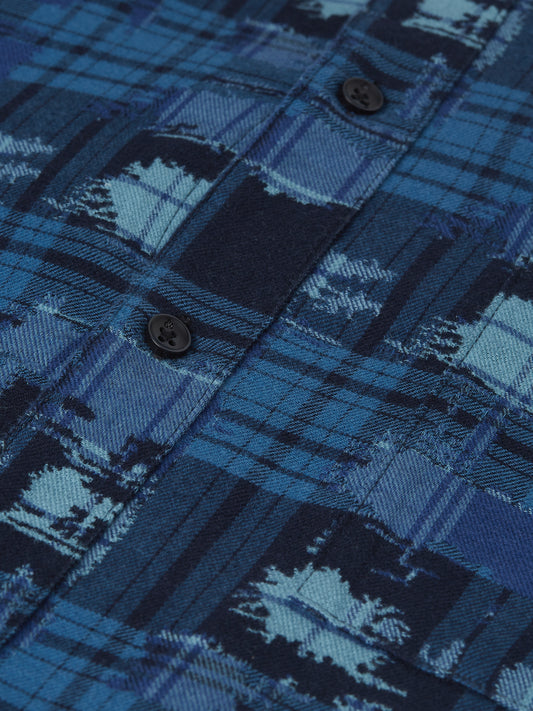 Dark Slate Gray חולצה מכופתרת ז'קארד לגברים Jacquard Relaxed SCOTCH & SODA