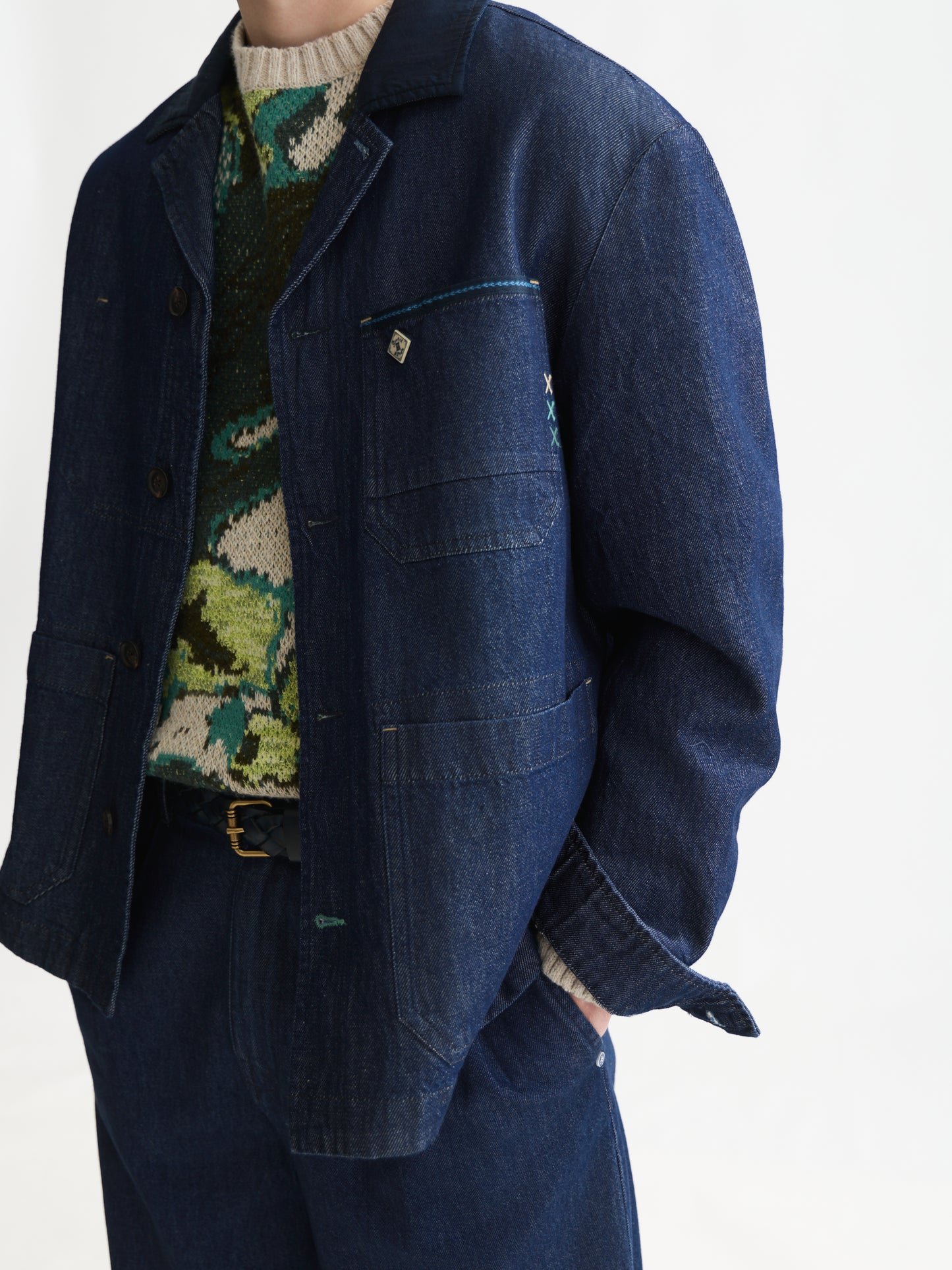 Black ג'קט דנים לגברים Denim Workwear SCOTCH & SODA