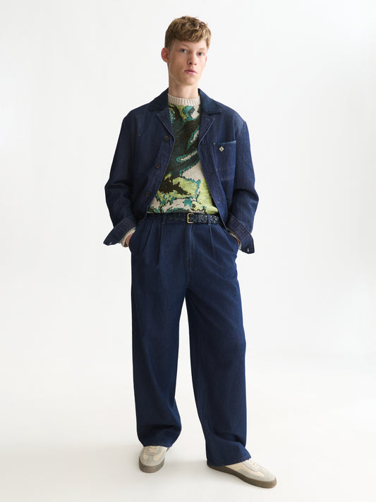 White Smoke ג'קט דנים לגברים Denim Workwear SCOTCH & SODA