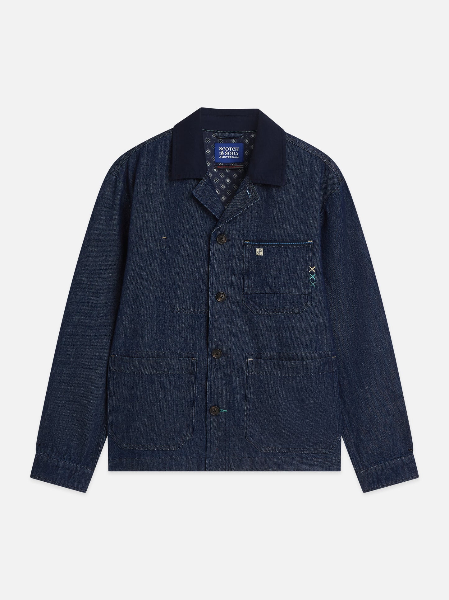 Dark Slate Gray ג'קט דנים לגברים Denim Workwear SCOTCH & SODA