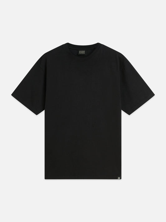 Black טי שירט קצרה לגברים 3 Crosses SCOTCH & SODA