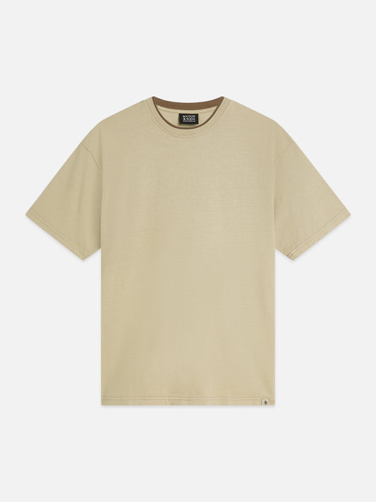 Tan טי שירט קצרה לגברים 3 Crosses SCOTCH & SODA
