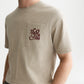 Dim Gray טי שירט קצרה לגברים Bonded Artwork SCOTCH & SODA