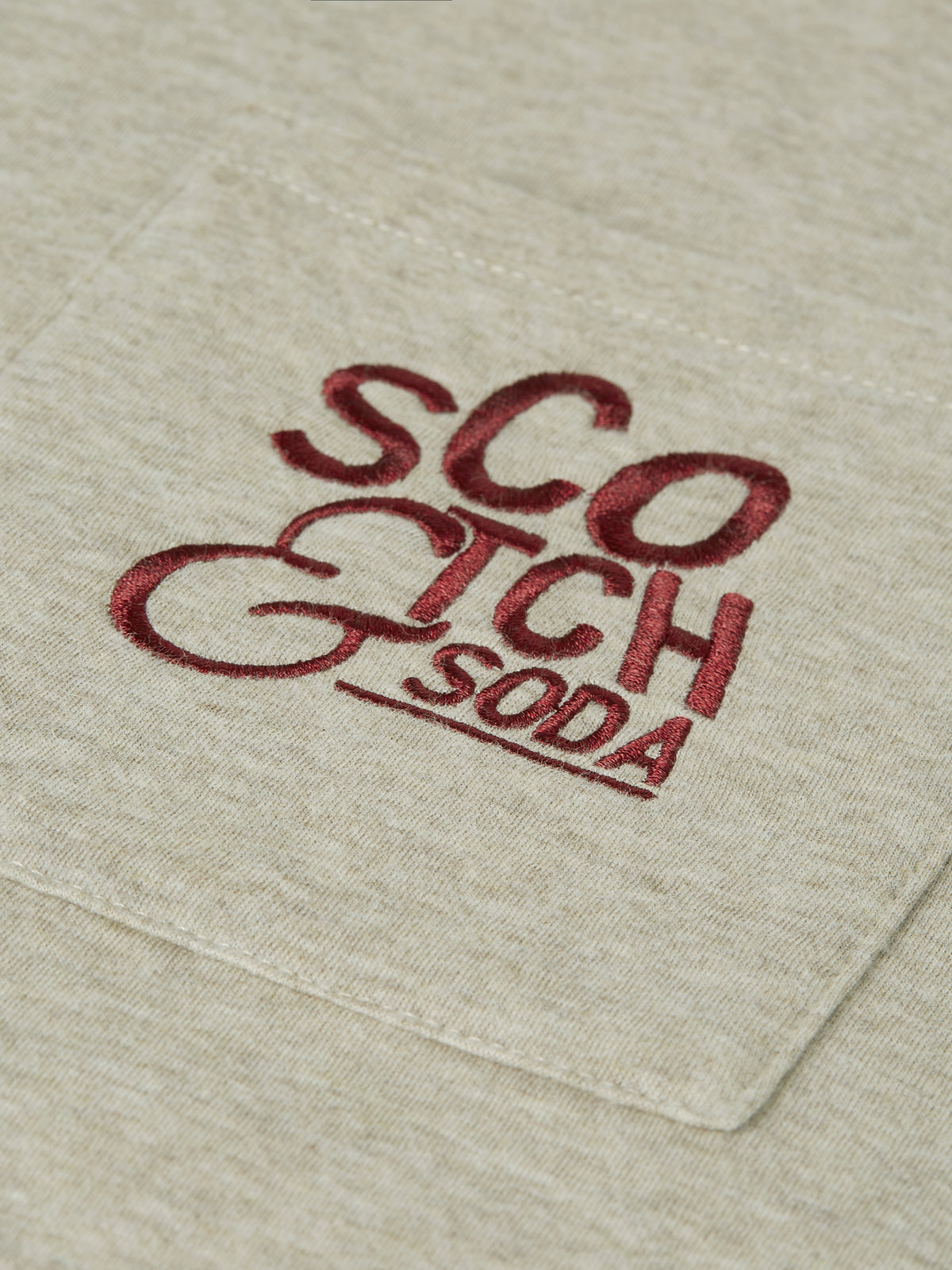 Dark Gray טי שירט קצרה לגברים Bonded Artwork SCOTCH & SODA