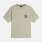 Gray טי שירט קצרה לגברים Bonded Artwork SCOTCH & SODA