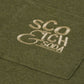 Dark Olive Green טי שירט קצרה לגברים Bonded Artwork SCOTCH & SODA