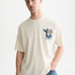 White Smoke טי שירט קצרה לגברים Front And Back Artwork SCOTCH & SODA