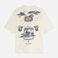 Antique White טי שירט קצרה לגברים Front And Back Artwork SCOTCH & SODA