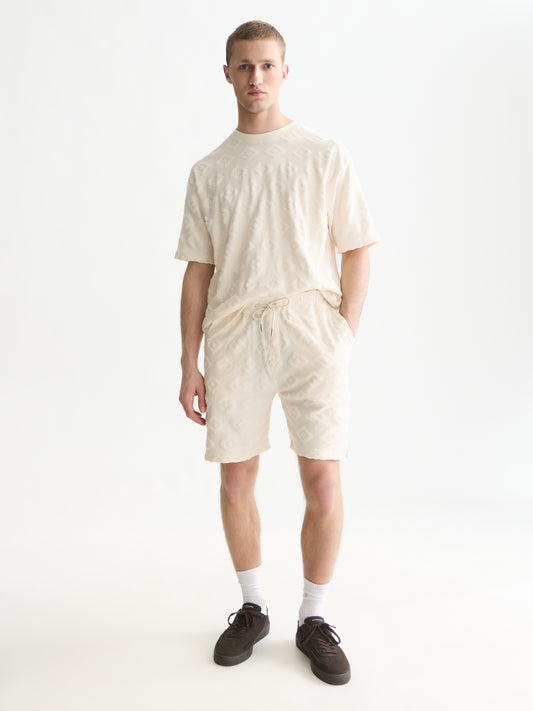White Smoke טי שירט קצרה לגברים Jacquard SCOTCH & SODA