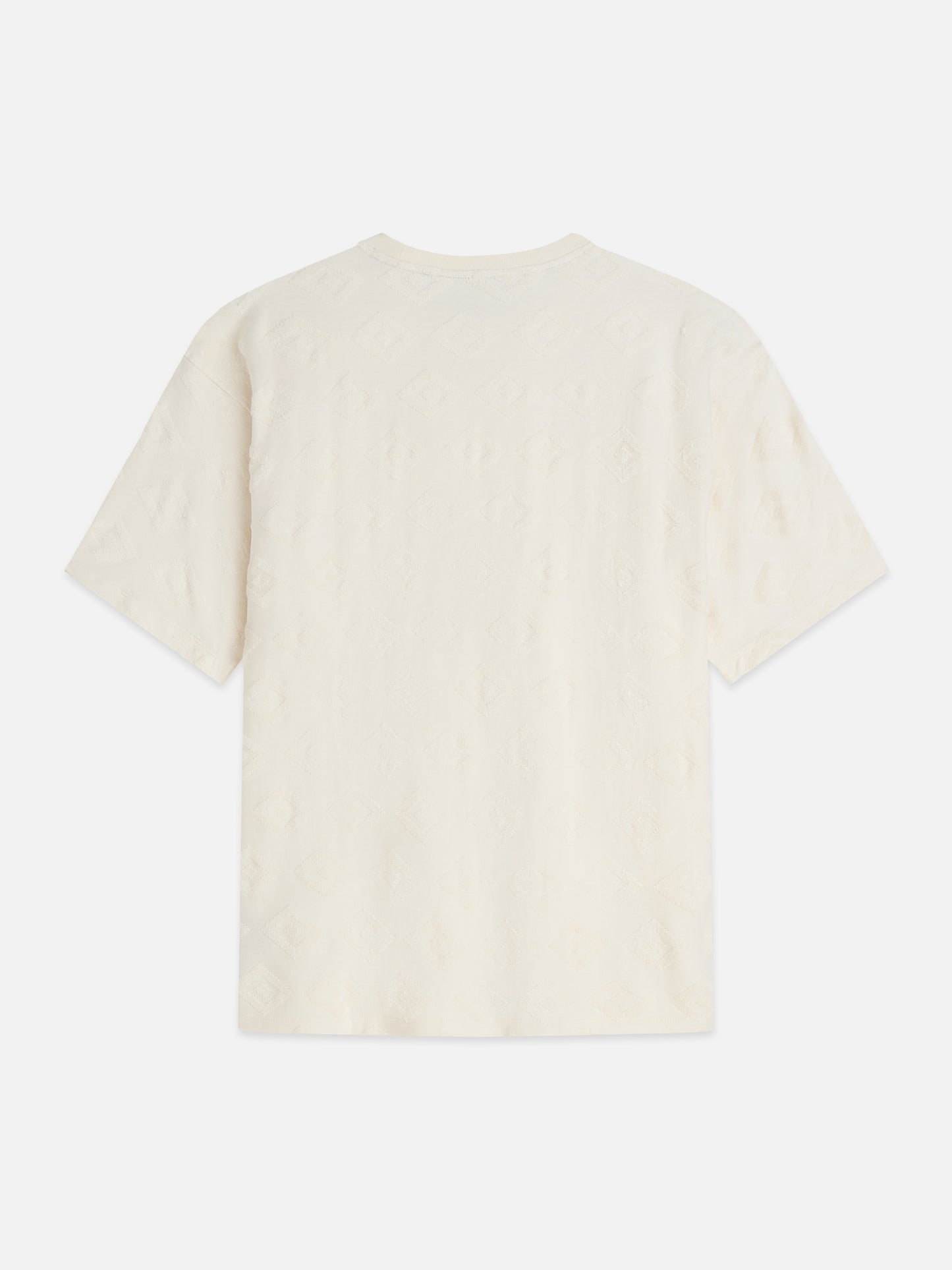 Antique White טי שירט קצרה לגברים Jacquard SCOTCH & SODA