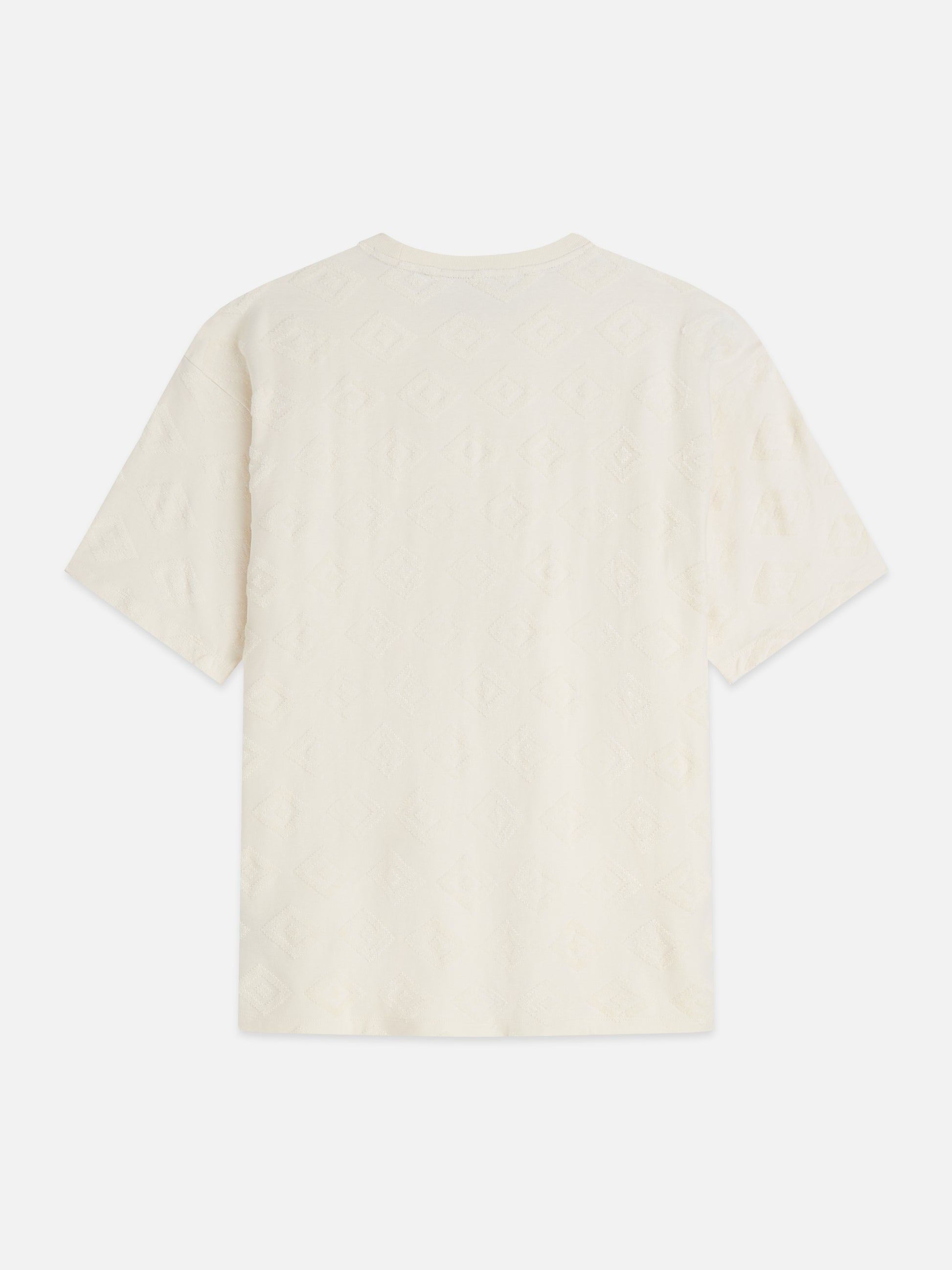 Antique White טי שירט קצרה לגברים Jacquard SCOTCH & SODA