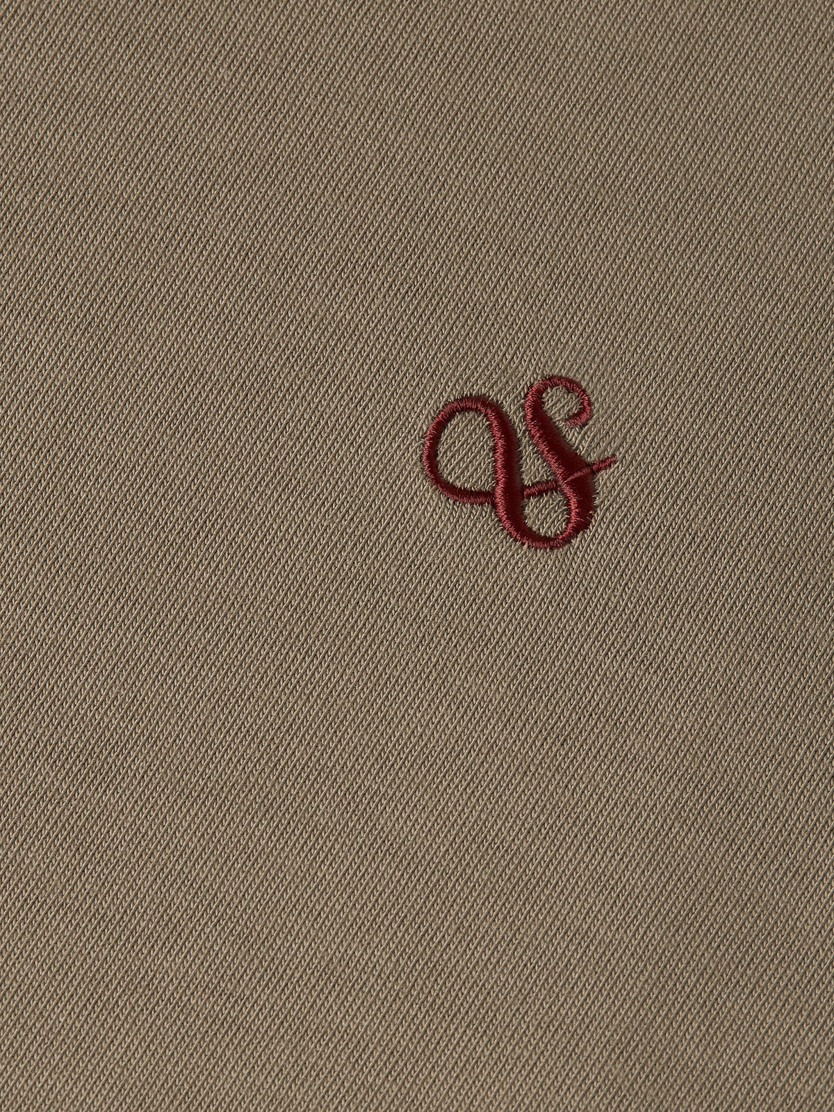 Dim Gray טי שירט ארוכה לגברים Embroidered Logo SCOTCH & SODA