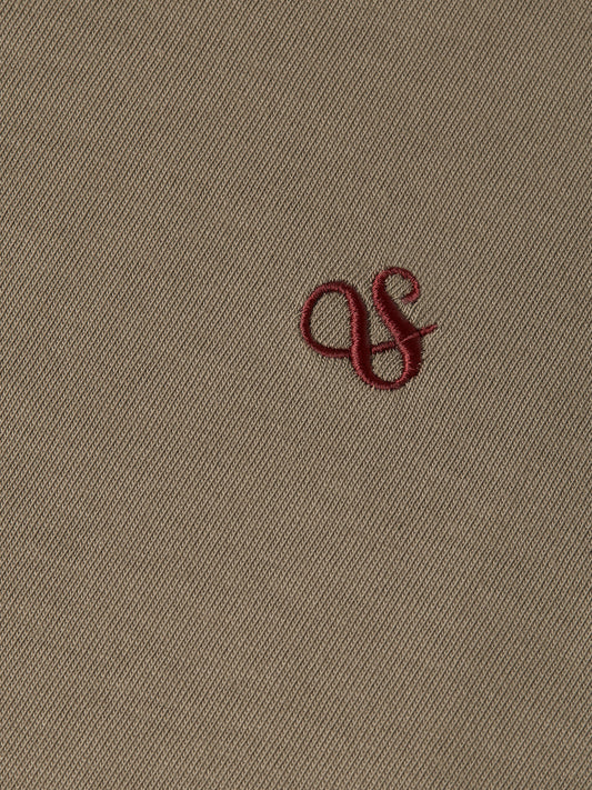 Dim Gray טי שירט ארוכה לגברים Embroidered Logo SCOTCH & SODA
