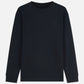 Black טי שירט ארוכה לגברים Embroidered Logo SCOTCH & SODA