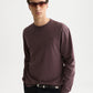 Dark Slate Gray טי שירט ארוכה לגברים Embroidered Logo SCOTCH & SODA
