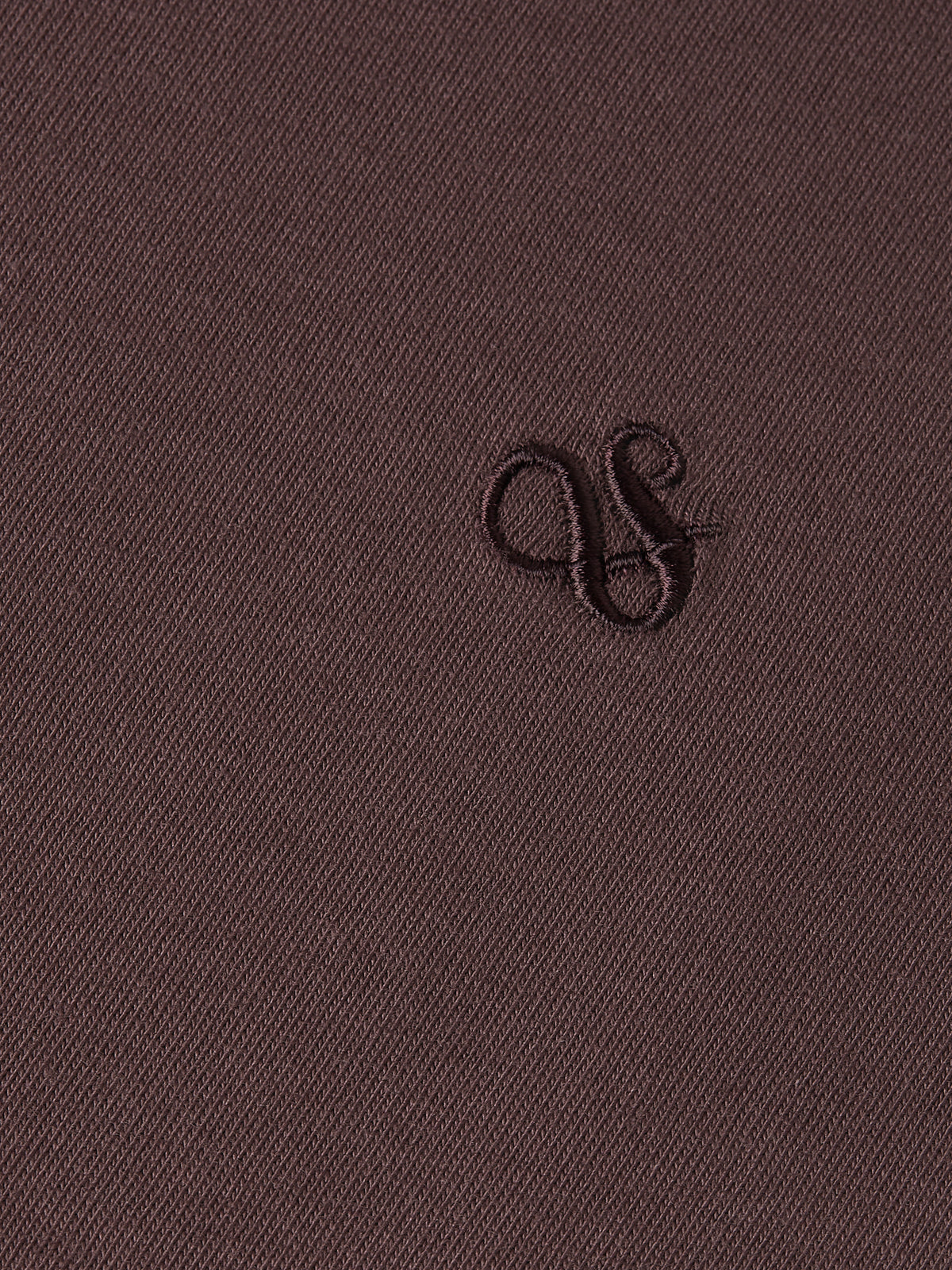 Dark Slate Gray טי שירט ארוכה לגברים Embroidered Logo SCOTCH & SODA