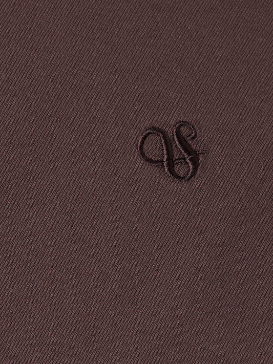 Dark Slate Gray טי שירט ארוכה לגברים Embroidered Logo SCOTCH & SODA