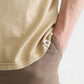 Lavender טי שירט ארוכה לגברים 3 Crosses Garment-Dyed SCOTCH & SODA