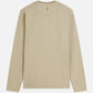 Tan טי שירט ארוכה לגברים 3 Crosses Garment-Dyed SCOTCH & SODA
