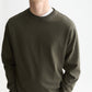 Black טי שירט ארוכה לגברים 3 Crosses Garment-Dyed SCOTCH & SODA
