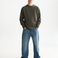 White Smoke טי שירט ארוכה לגברים 3 Crosses Garment-Dyed SCOTCH & SODA