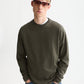 Dark Slate Gray טי שירט ארוכה לגברים 3 Crosses Garment-Dyed SCOTCH & SODA