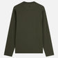 Dark Slate Gray טי שירט ארוכה לגברים 3 Crosses Garment-Dyed SCOTCH & SODA