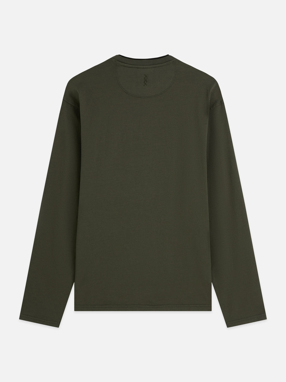 Dark Slate Gray טי שירט ארוכה לגברים 3 Crosses Garment-Dyed SCOTCH & SODA