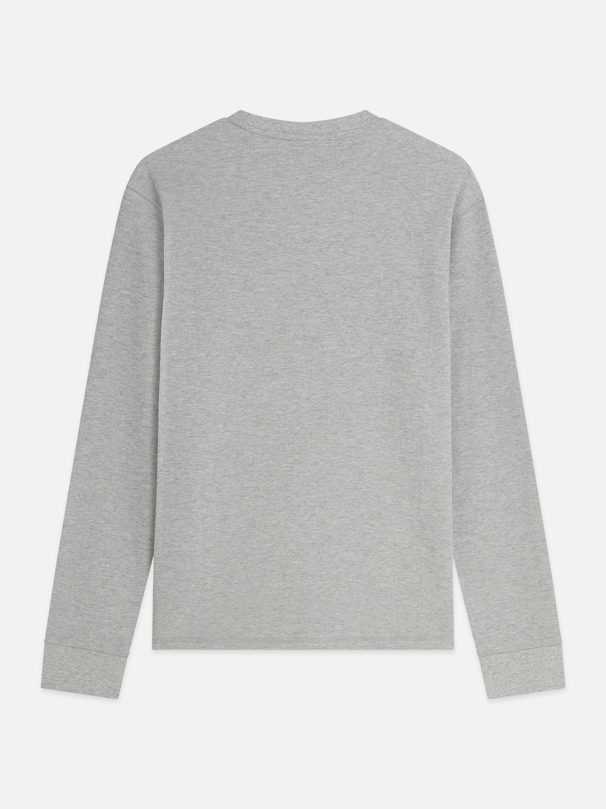 Gray טי שירט ארוכה לגברים Waffle SCOTCH & SODA